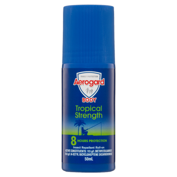 Aerogard Tropical Strength Insect Repellent Roll On 50ml