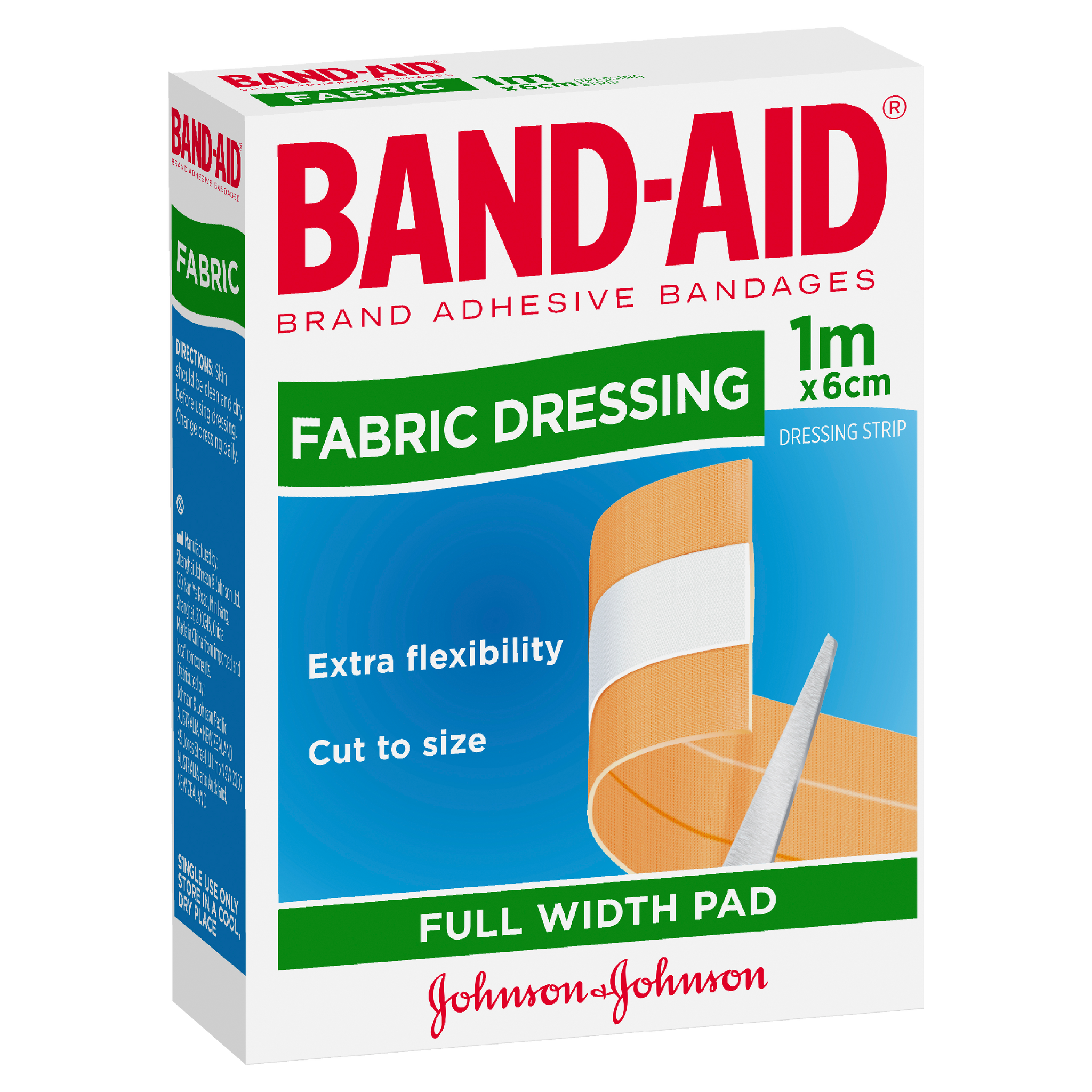 Band-Aid Fabric Dressing Full Width Pad 6cm X 1m