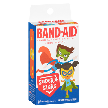 Band-Aid Super Stars Waterproof Strips 15