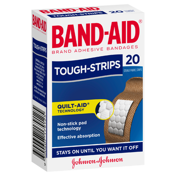 Band-Aid Tough Strips 20