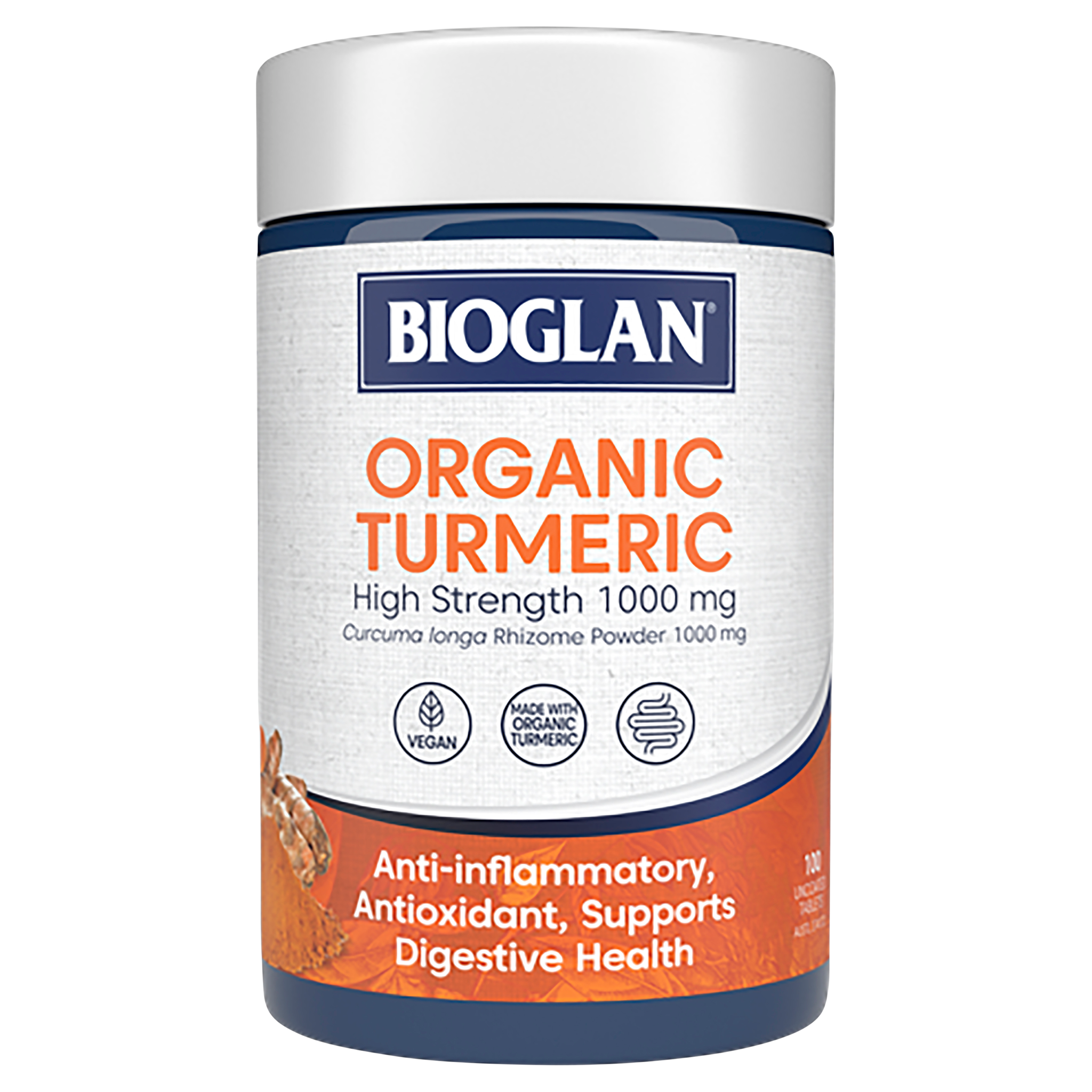 Bioglan Organic Turmeric High Strength 1000mg 100 Tablets