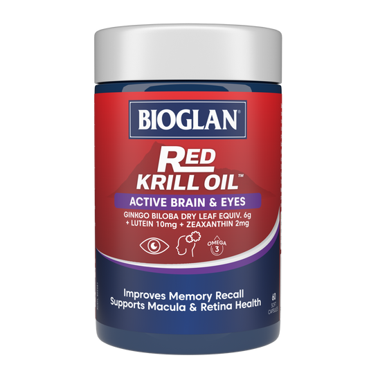 Bioglan Red Krill Oil Active Brain & Eyes 60 Capsules