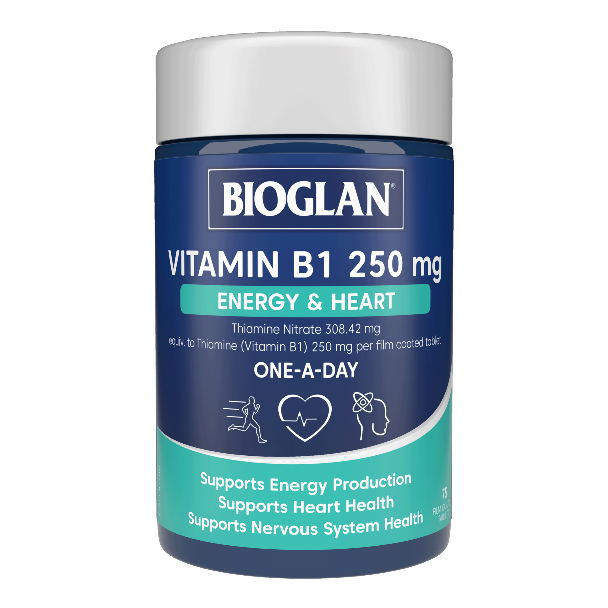 Bioglan Vitamin B1 250mg 75 Capsules