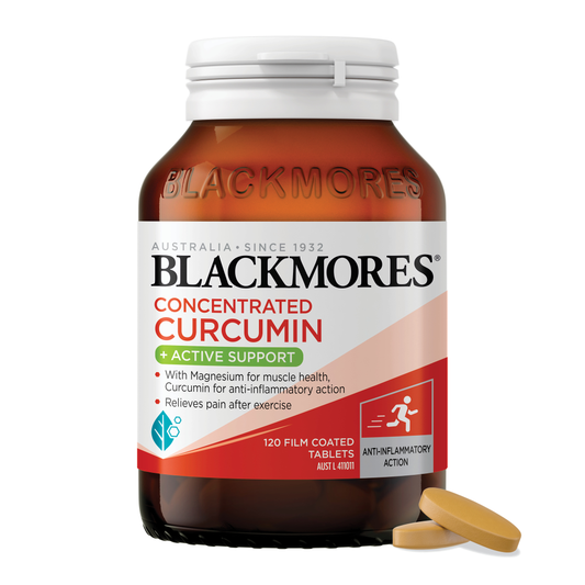Blackmores Concentrated Curcumin + Active Support 120 Tablets