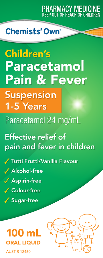 Chemists' Own Children's Paracetamol 1- 5 Yrs Susp 100ml