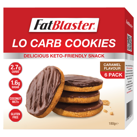 FatBlaster Lo Carb Cookie Caramel Flavour 6 x 30g Pack