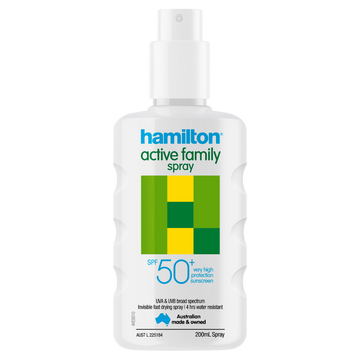 Hamilton Active Family Spray SPF 50+ 200ml