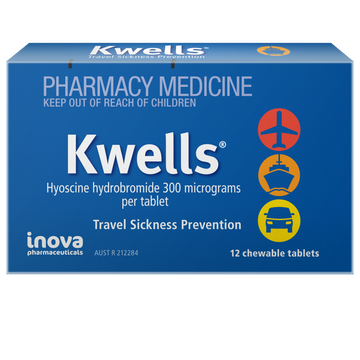 Kwells Travel Sickness Chewable Tablets 12 Pack