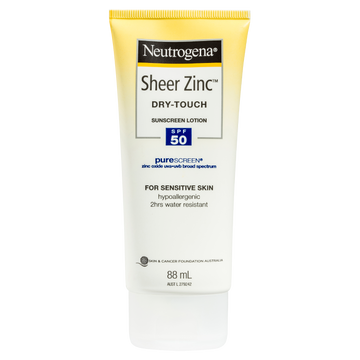 Neutrogena Sheer Zinc Dry-Touch Sunscreen Lotion SPF50 88ml