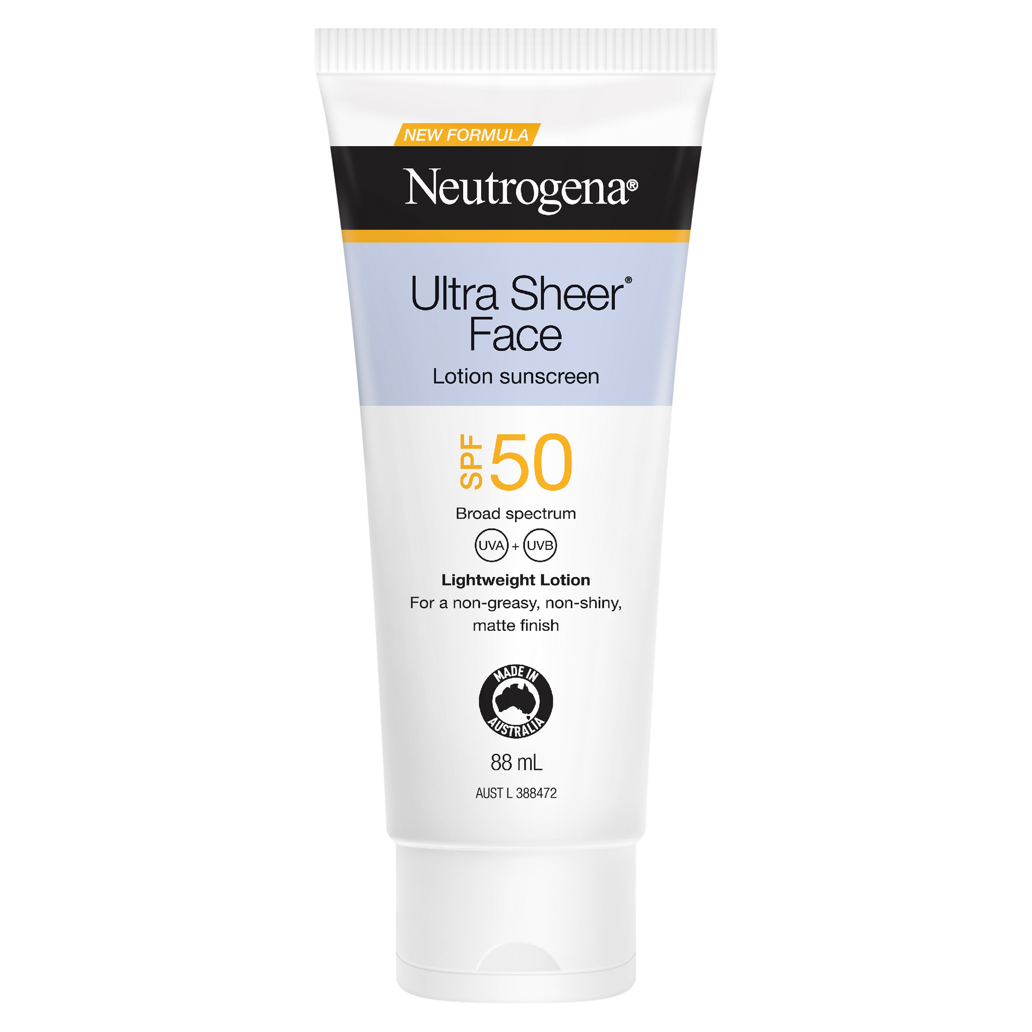 Neutrogena Ultra Sheer Face Lotion Sunscreen SPF50 88ml