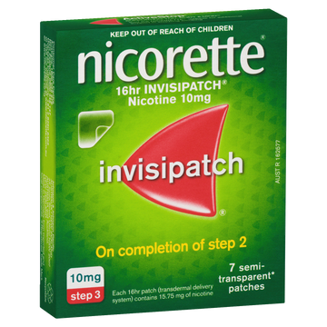 Nicorette Quit Smoking Nicotine 16 Hour Invisipatch Step 3 7 Pack