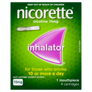 Nicorette Quit Smoking Nicotine Inhalator 4 Cartridges