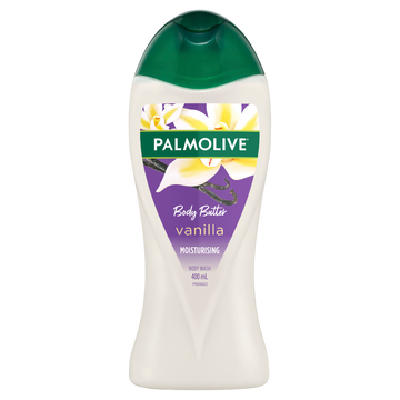 Palmolive Body Butter Vanilla Moisturising Body Wash 400ml