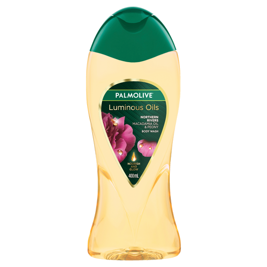 Palmolive Luminous Oils Body Wash 400mL, Northern Rivers Macadamia Oil & Peony, Nourish and Glow