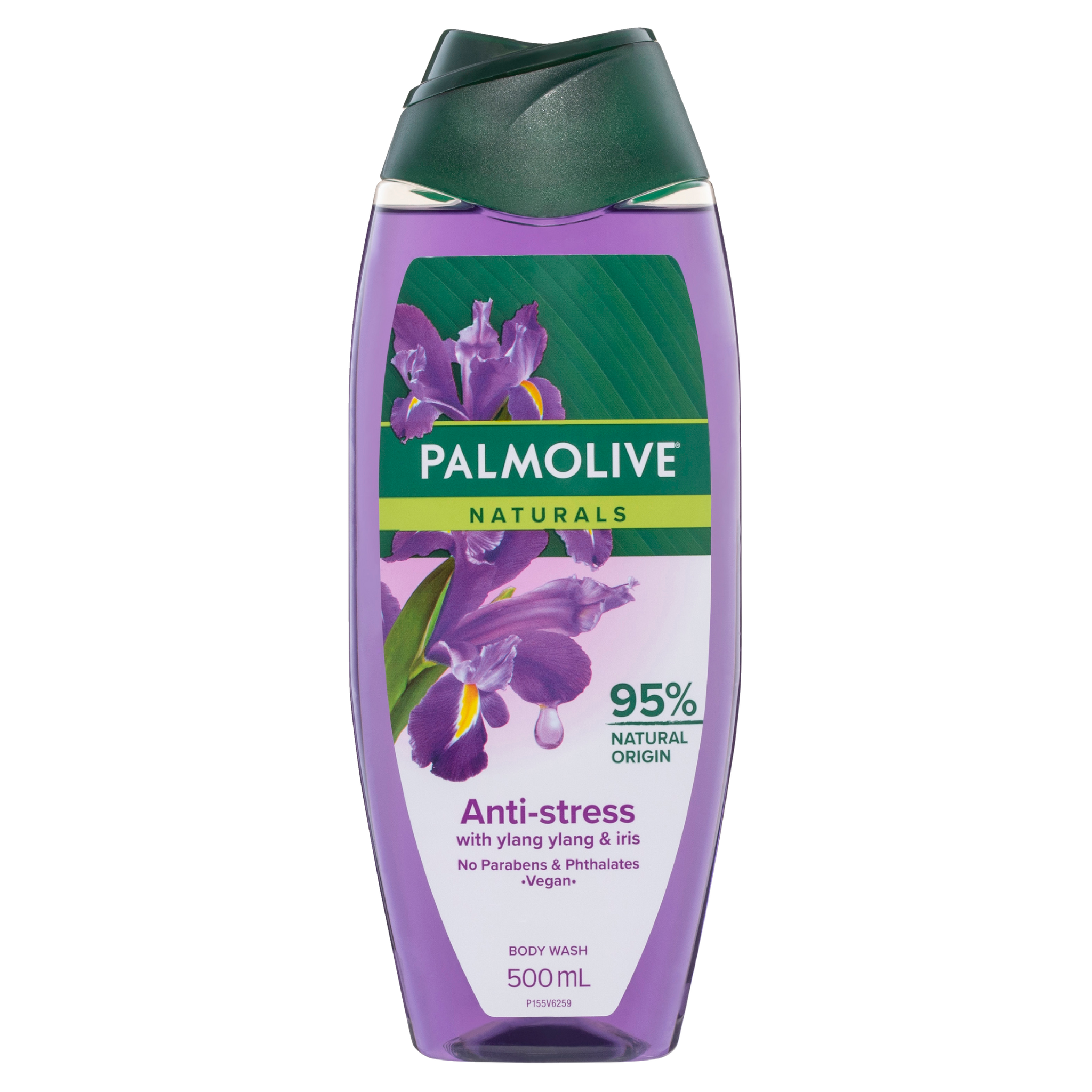 Palmolive Naturals Body Wash, 500mL, Anti-Stress with Ylang Ylang & Iris