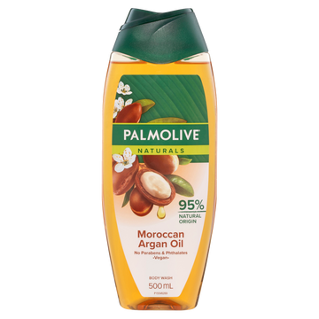 Palmolive Naturals Body Wash, 500mL, Moroccan Argan Oil