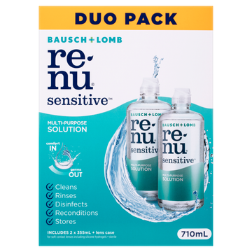 Bausch & Lomb Renu Sensitive Multi-Purpose Solution 2 x 355ml