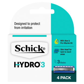 Schick Hydro 3 Blades Refill 4 pack