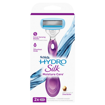 Schick Hydro Silk Moisture Care* Razor Kit +2