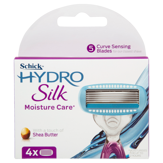Schick Hydro Silk Razor Refills Moisture Care* 4pk