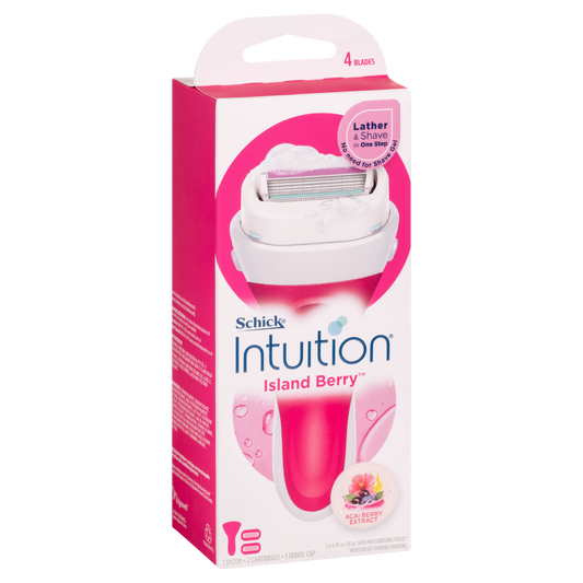 Schick Intuition Island Berry Razor Kit 2pk