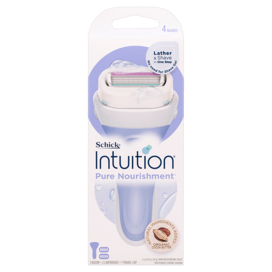 Schick Intuition Pure Nourishment Razor Kit 2pk