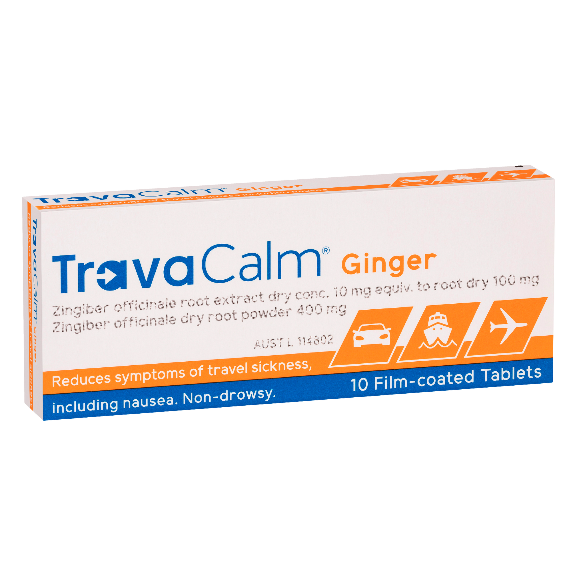 TravaCalm Ginger 10 Tablets