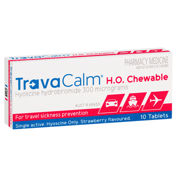 TravaCalm H.O. Chewable 10 Tablets