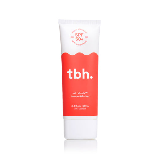 TBH Skincare skin shady SPF50+ face moisturiser 100ml