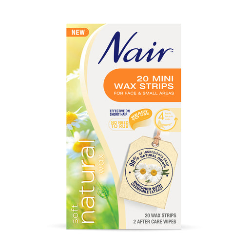 Nair Soft Natural Mini Wax Strips 20 pack
