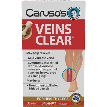 Caruso's Natural Health Veins Clear 30 tablets