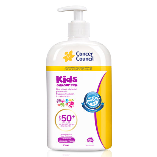 Cancer Council Kids Suncreen Pump SPF50+ 500 ml