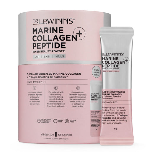 Dr. LeWinn's Marine Collagen Peptide+ Inner Beauty Powder 6g 30 pack