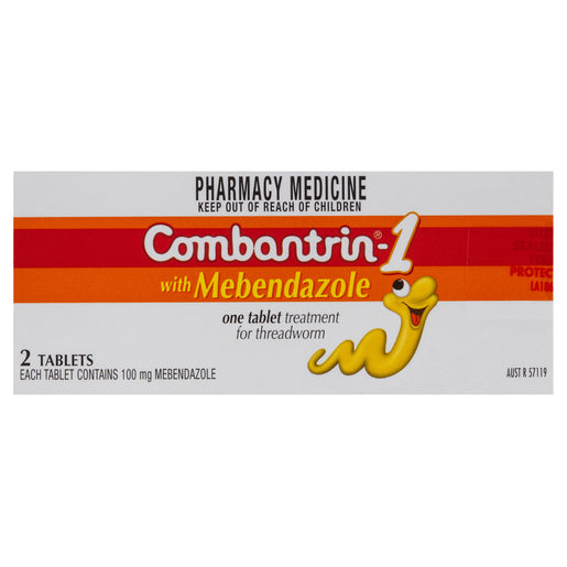 COMBANTRIN 1 with Mebendazole Tablets 2 tablets