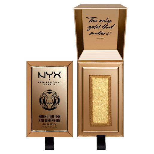 NYX Professional Makeup Limited Edition Money Heist Gold Bar Highlighter Classic Gold 5 g