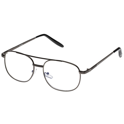 Provence Readers Freddie Gunmetal Men's Blue Light +1.50 Reading Glasses 1 pair
