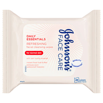 Johnson's Daily Essentials Refreshing Facial Cleansing Wipes 25 wipes