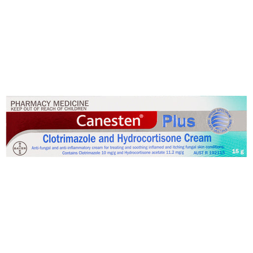Canesten Plus Clotrimazole and Hydrocortisone Cream 15 g