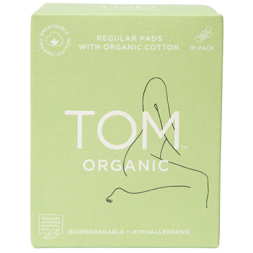 TOM Organic Regular Ultra Thin Pads 10 pack