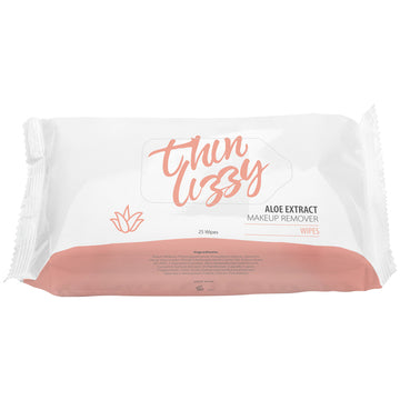 Thin Lizzy Aloe Extract Makeup Remover Wipes 25 wipes