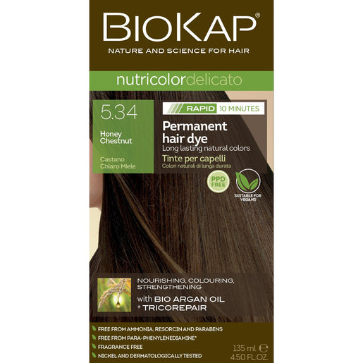 BioKap Nutricolor Delicato Rapid 5.34 Honey Chestnut 135 ml