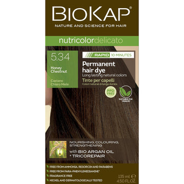 BioKap Nutricolor Delicato Rapid 5.34 Honey Chestnut 135 ml