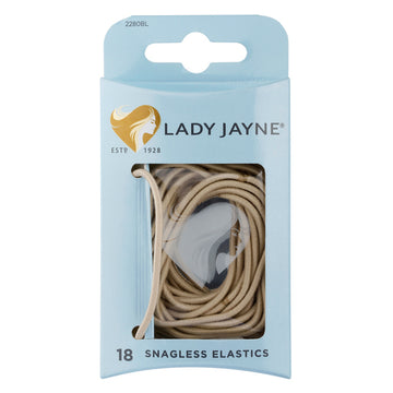 Lady Jayne Elastics, Snagless, Thin, Blonde 18 pack