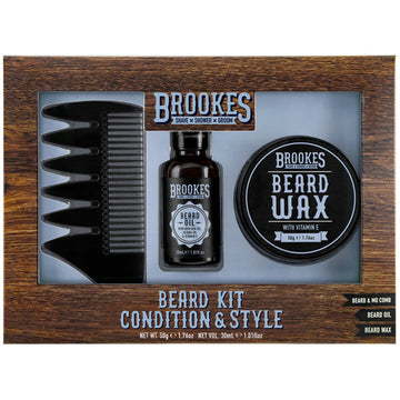 Brookes Beard Kit Condition & Style 3 piece