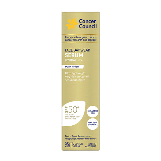 Cancer Council Face Day Wear Serum Hydrating SPF50+ 50 ml
