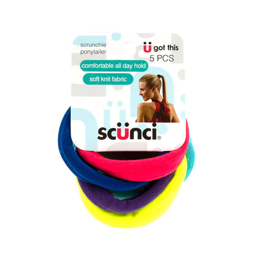 Scunci Knit Scrunchie Ponytailers 5 piece