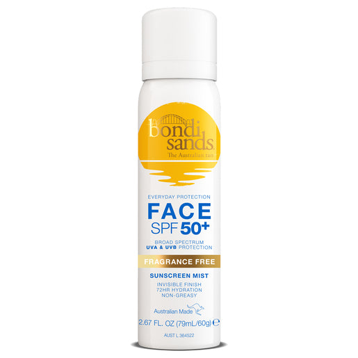 Bondi Sands Face SPF50+ Fragrance Free Sunscreen Mist 79 ml