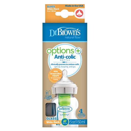 Dr Brown's Options+ Glass Baby Feeding Bottle 150ml 1 ea