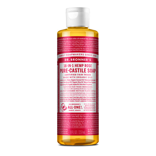 DR. BRONNER'S Rose Pure-Castile Liquid Soap 237 ml