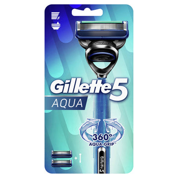 Gillette Aqua Razor Handle + 2 Cartridges 1 pack